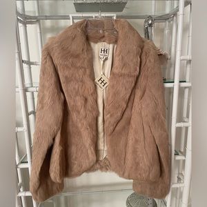 Haute Hippie real fur jacket NWT